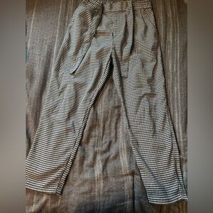 Black and White Houndstooth Pants